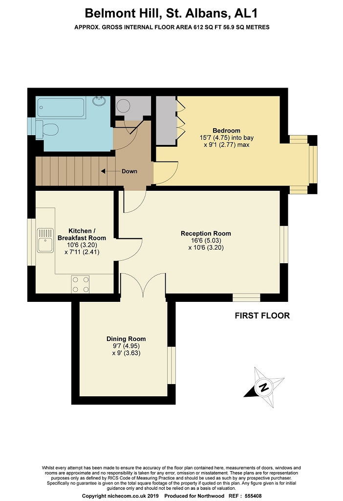 Floorplan for Albeny Gate, St Albans, AL1 1BH