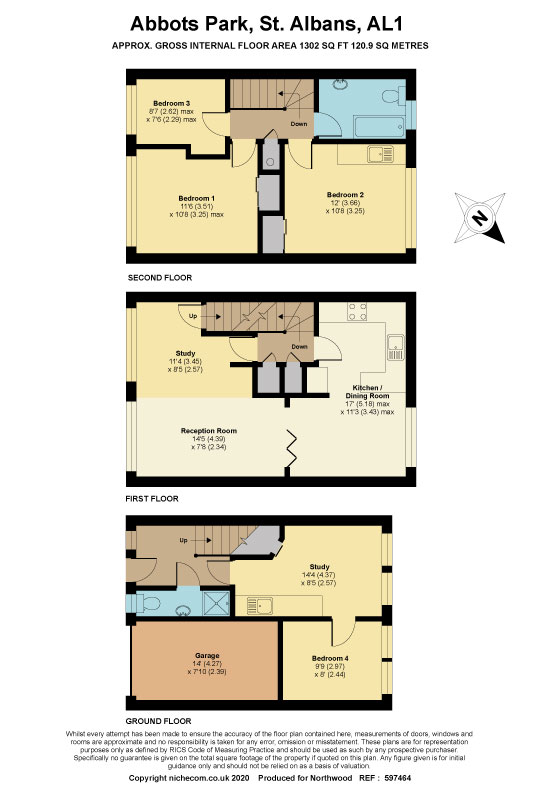 Floorplan for Abbots Park, St Albans, AL1