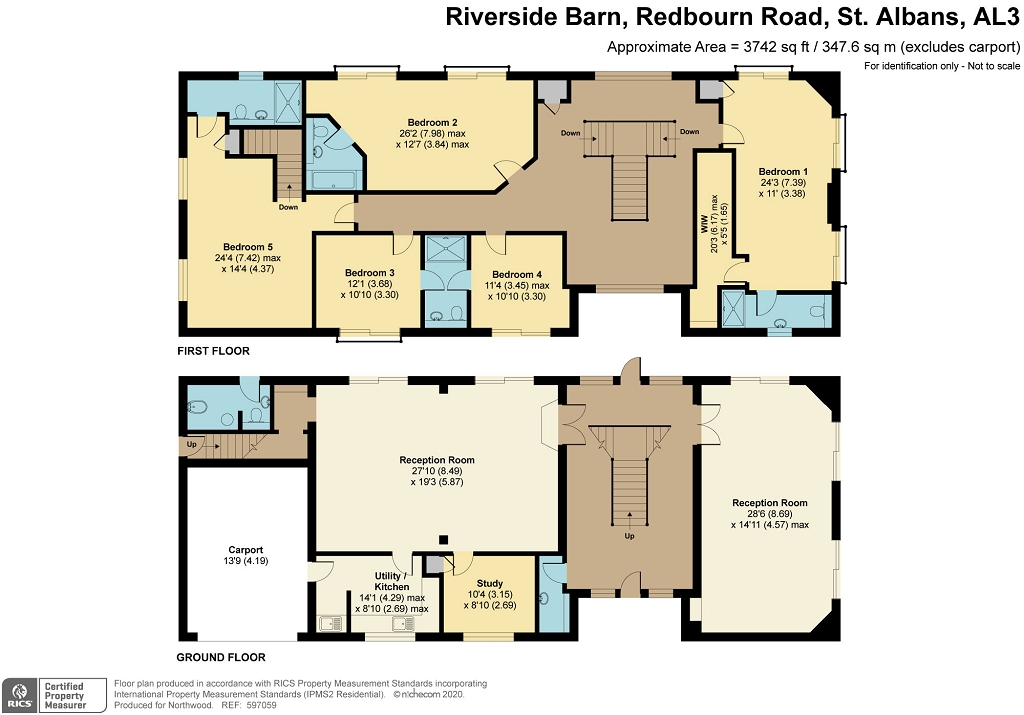 Floorplan for Riverside Barn, Redbourn Rd, St Albans, AL3