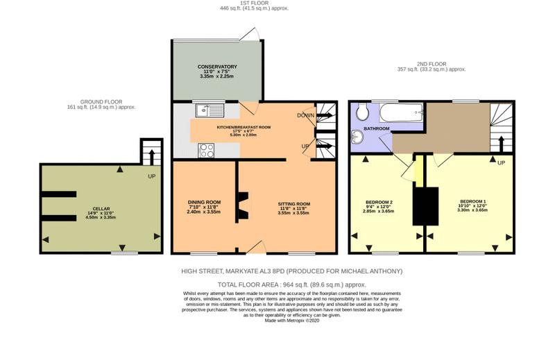 Floorplan for High Street, Markyate, AL3