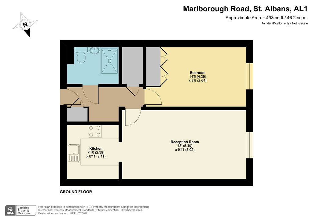 Floorplan for Davis Court, St Albans, AL1